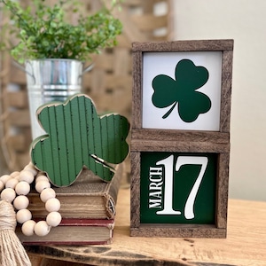 St Patrick's Day Sign, Shamrock Decor, Shamrock Sign, Coffee Bar Decor, St Patrick's Day Decor, Irish Decor