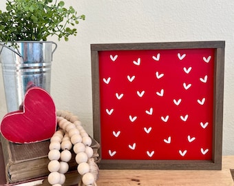 Valentine Heart Layering Sign: Seasonal Grouping Decor