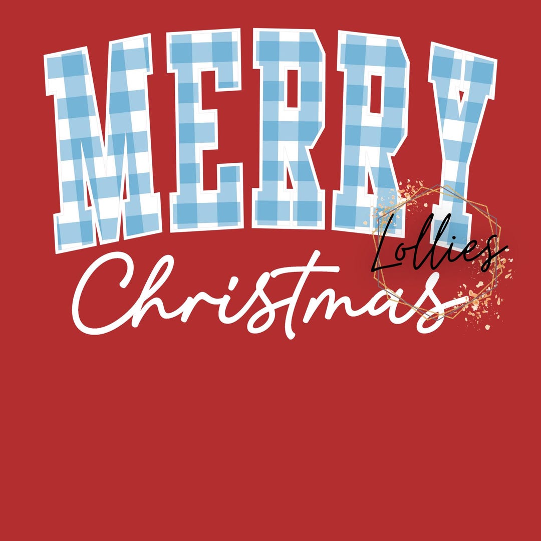 Merry Christmas Plaid Shirt PNG - Etsy