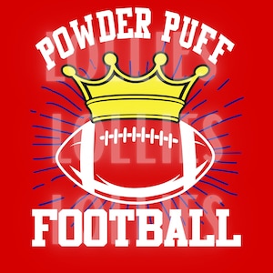Powder Puff football shirt PNG file only
