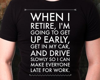 面白い退職祝いシャツ 男女兼用 | 面白い退職祝いギフト | 男性・女性向けの面白い退職祝いギフト | 彼女やお父さんへの退職祝いギフトのアイデア