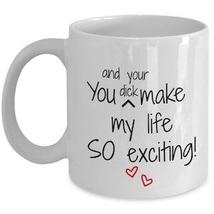 Sexy Freundgeschenk, freche Geschenk für ihn, Jubiläum, Valentinstag Geschenk für ihn personalisiert, schmutzigen Becher, lustigen Mann, Freund