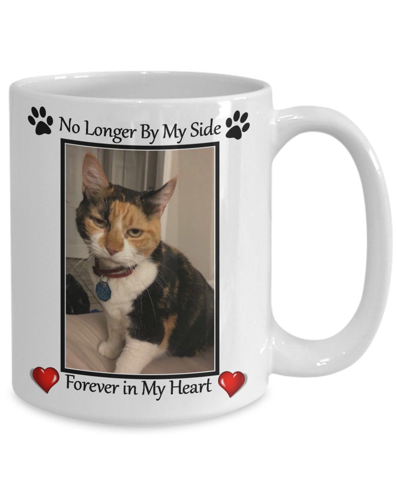 Personalized Pet Memorial Mug Customized Photo Rainbow Etsy