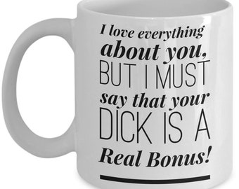 Sexy Valentine's Day Gift for Him - Funny Boyfriend Coffee Mug, Naughty Valentines Day - Funny Anniversary Mugs Men - Husband Gift From Wife