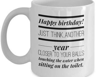 老人の誕生日コーヒーマグ | 彼への面白い誕生日プレゼント | 老人のボール | 下品な皮肉の誕生日プレゼント | 丘を越えたギャグ | 大人のユーモア
