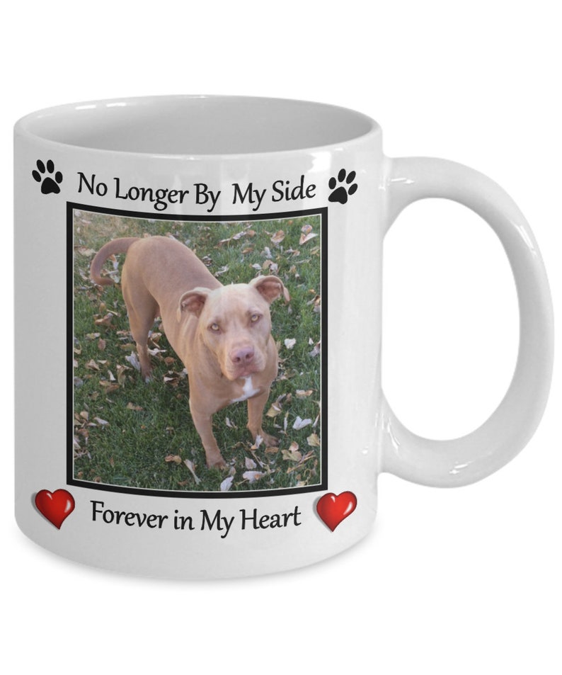 Personalized Pet Memorial Mug Customized Photo Rainbow Etsy