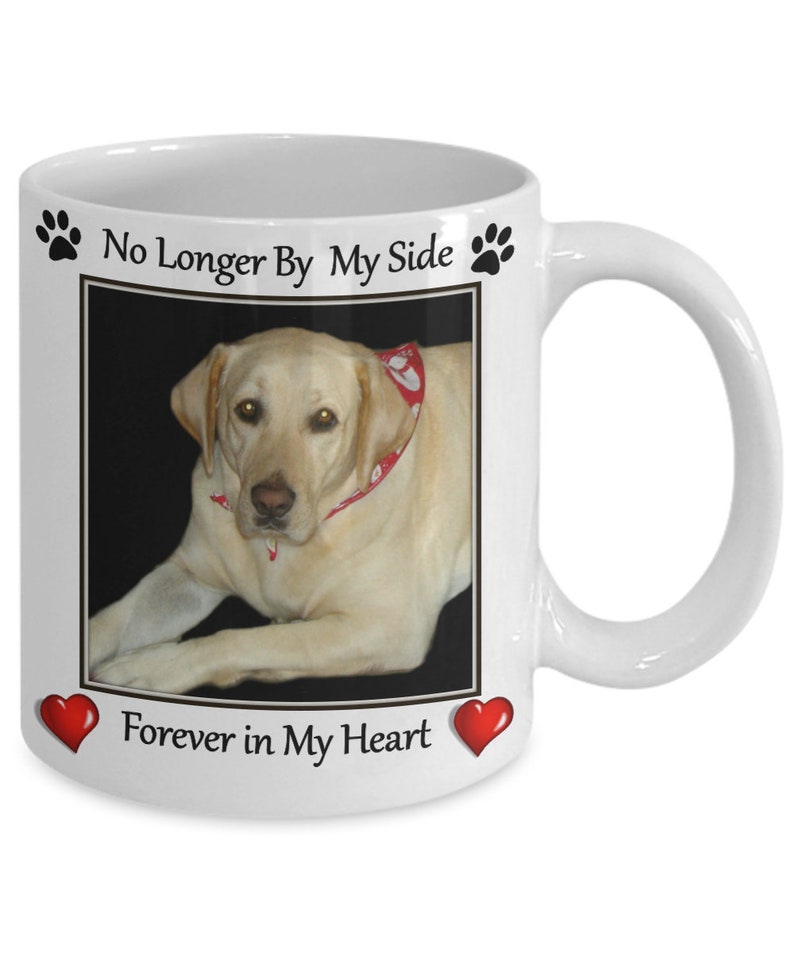 Personalized Pet Memorial Mug Customized Photo Rainbow Etsy