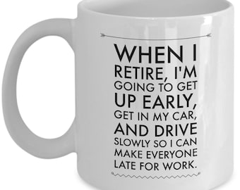 退職記念マグカップ - 退職記念コーヒーマグカップ - 退職記念マグカップ - 面白い退職記念マグカップ - 退職記念ギフト - 面白い退職記念ギフト