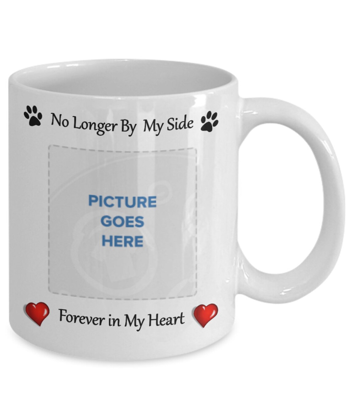 Personalized Pet Memorial Mug Customized Photo Rainbow Etsy