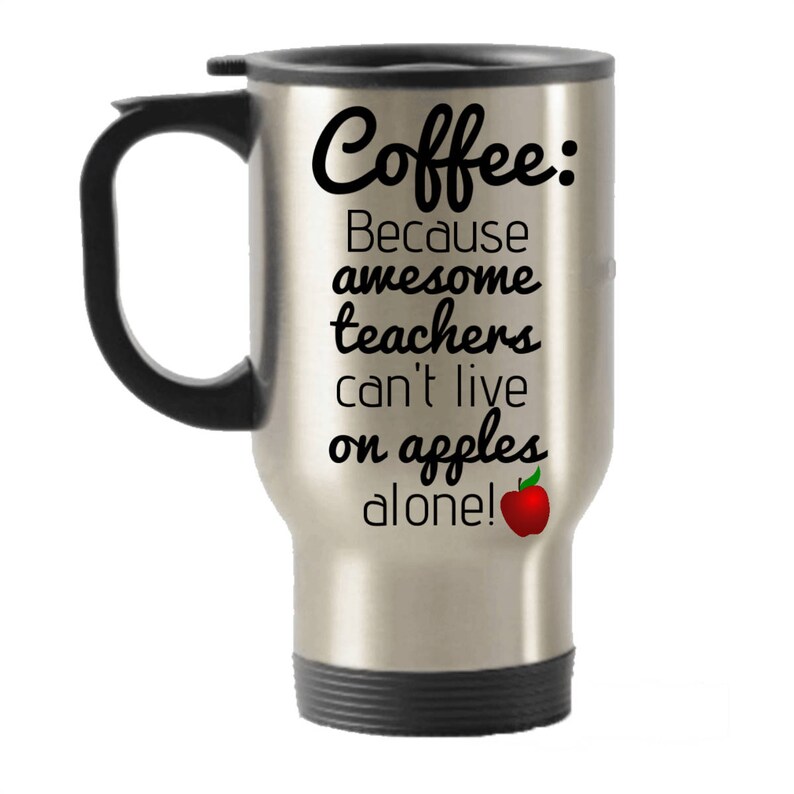 Tasse PoignéeCadeaux Professeur D’appréciation Une Café Tumbler Pour Avec De Noël Enseignant Isolé Voyage 4L3AR5j
