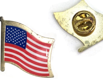 Amerikaanse vlag VS, Stars & Stripes, 250 jaar oude glorie, clutch, reversspeld, kraag, op elk moment te dragen! Patriottisch, STEM!