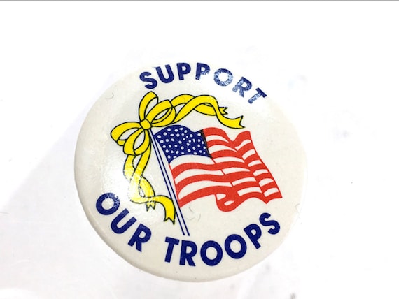 Veterans's, Support Our Troops! Pin, or Brooch, j… - image 1
