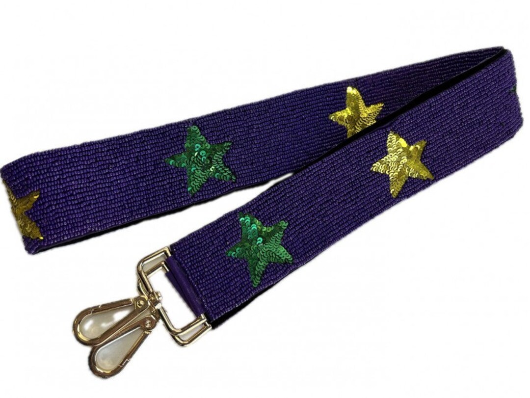 mardi gras purse strap