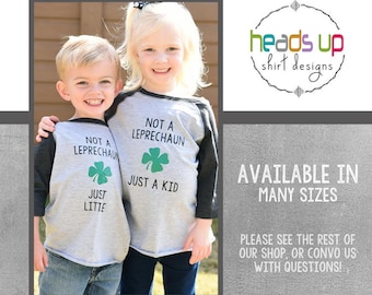 St. Patrick's Day Shirts Siblings Boy Toddler Girl St. Patricks Day tshirt Funny Baby Bodysuit St. Patty's Day Twin Matching Tees Clover