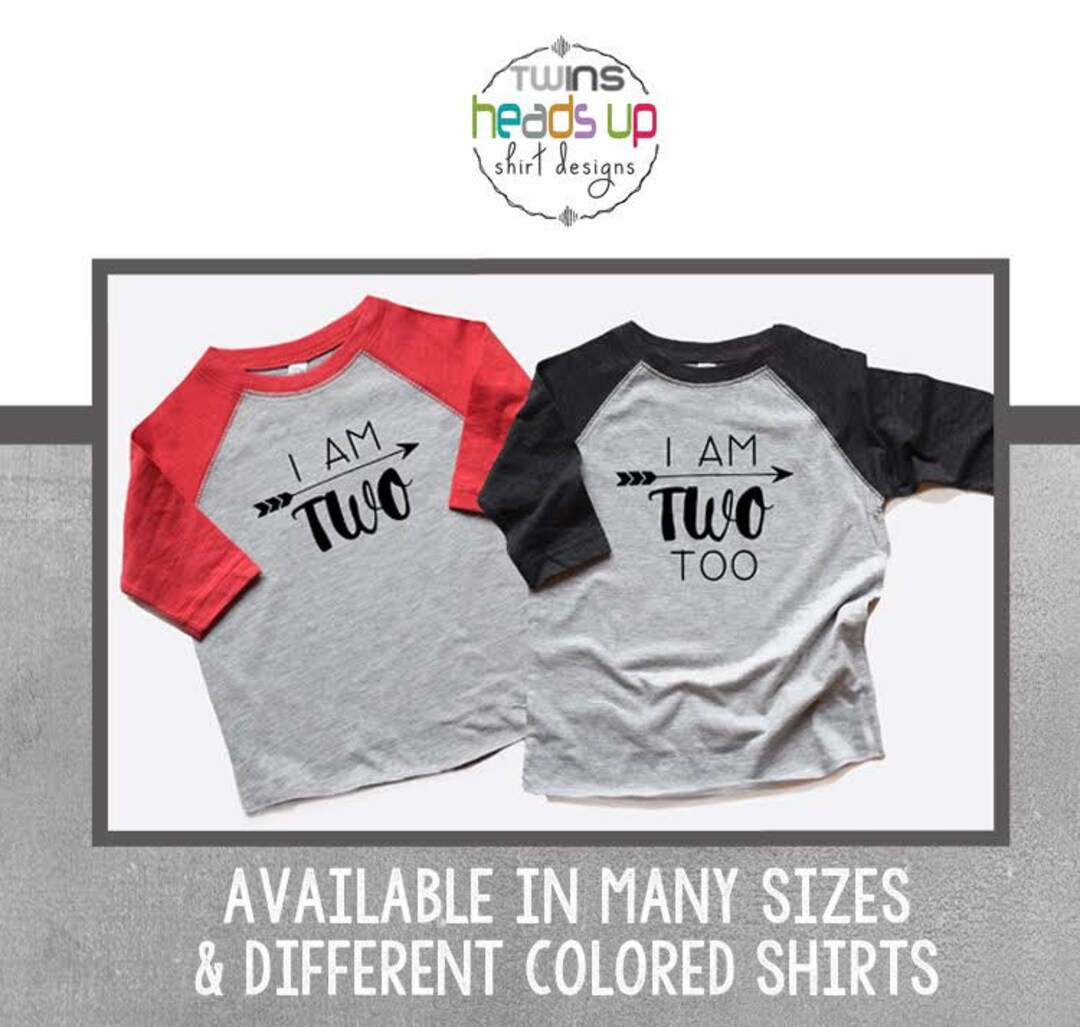 Second Birthday Shirts Twin Boys - Twin Boy 2nd Birthday Shirts Raglan ...