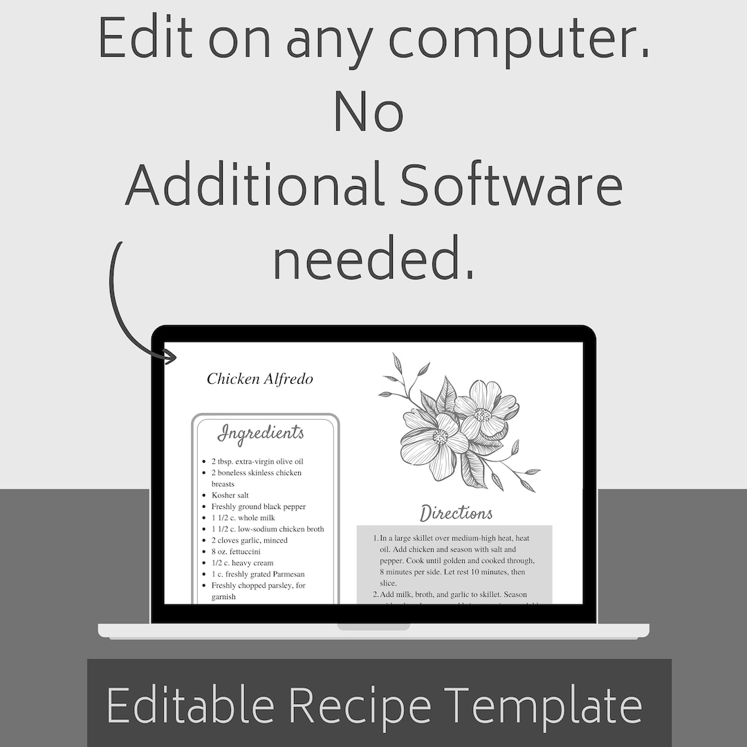 editable-recipe-template-printable-recipe-template-digital-download-recipe-template-8-5x11