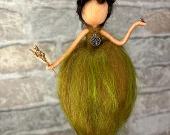 Nature elf, tree of life, grounding, transformation, embracing life, felt, Waldorf, elf, angel, nature decor, spirituality