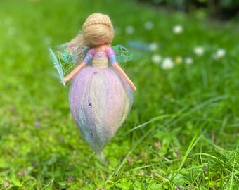 Fairy, wishes come true, elf, felt, Waldorf, gift, glitter, children, first day of school, gift for school cone