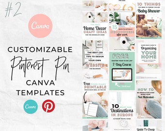 Pin Templates Etsy