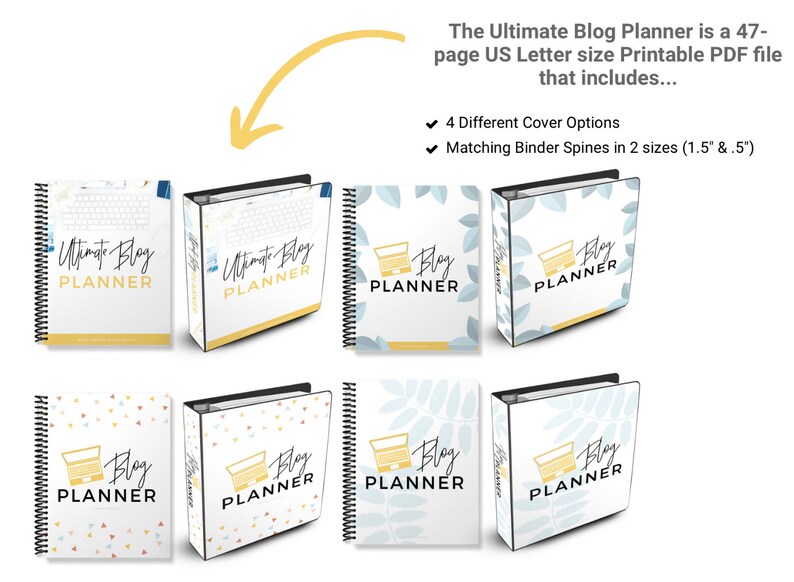 The Ultimate Blog Planner Instant Download 47-page Blogging Planner image 2