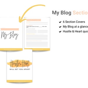 The Ultimate Blog Planner Instant Download 47-page Blogging Planner image 3