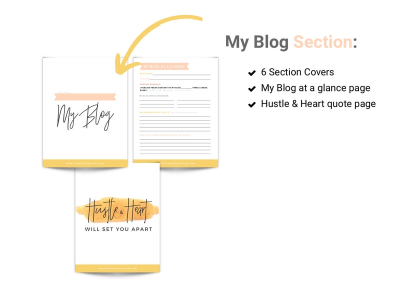 The Ultimate Blog Planner Instant Download 47-page Blogging Planner image 3