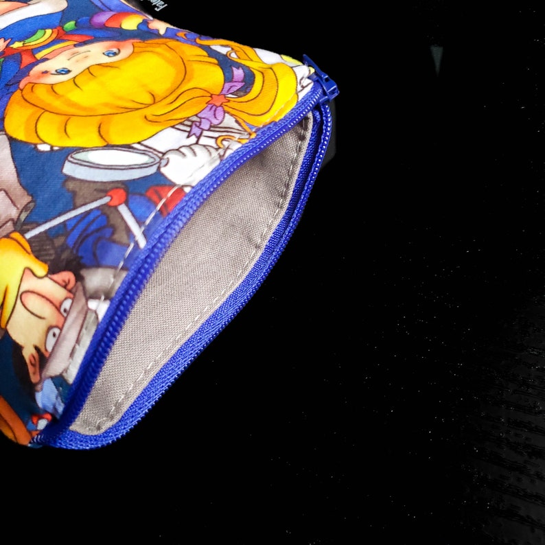 80s bag television bag Notion Pouch dice pouch coin purse sewing pouch zipper bag zipper pouch coin pouch Knitting notion pouch