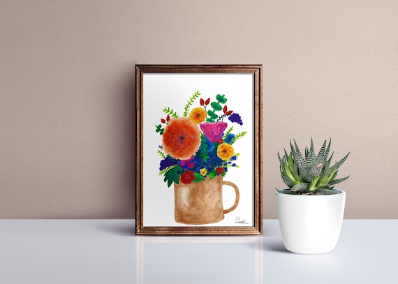 Flowers Printable Printable Flowers Flower Downloadable | Etsy