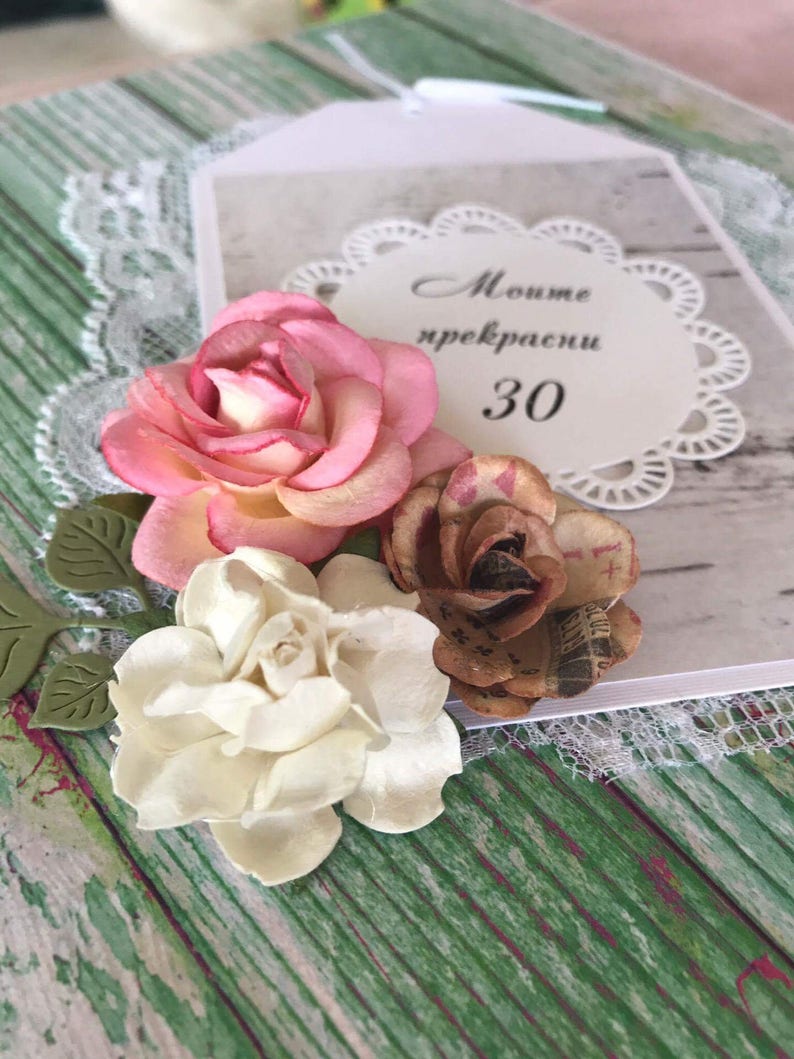 Shabby Personalised Chic PHOTO ALBUM//SCRAPBOOK//MEMORY BOOK Mother Of The Bride