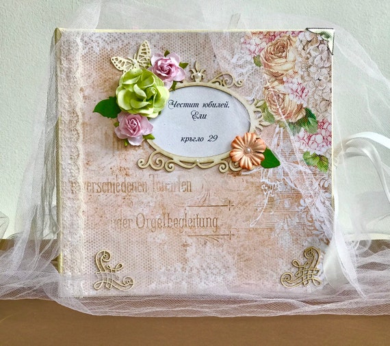 PERSONALISED HANDCRAFTED WEDDING DAY SCRAPBOOK MEMORY PHOTO ALBUM GIFT MULTI USE