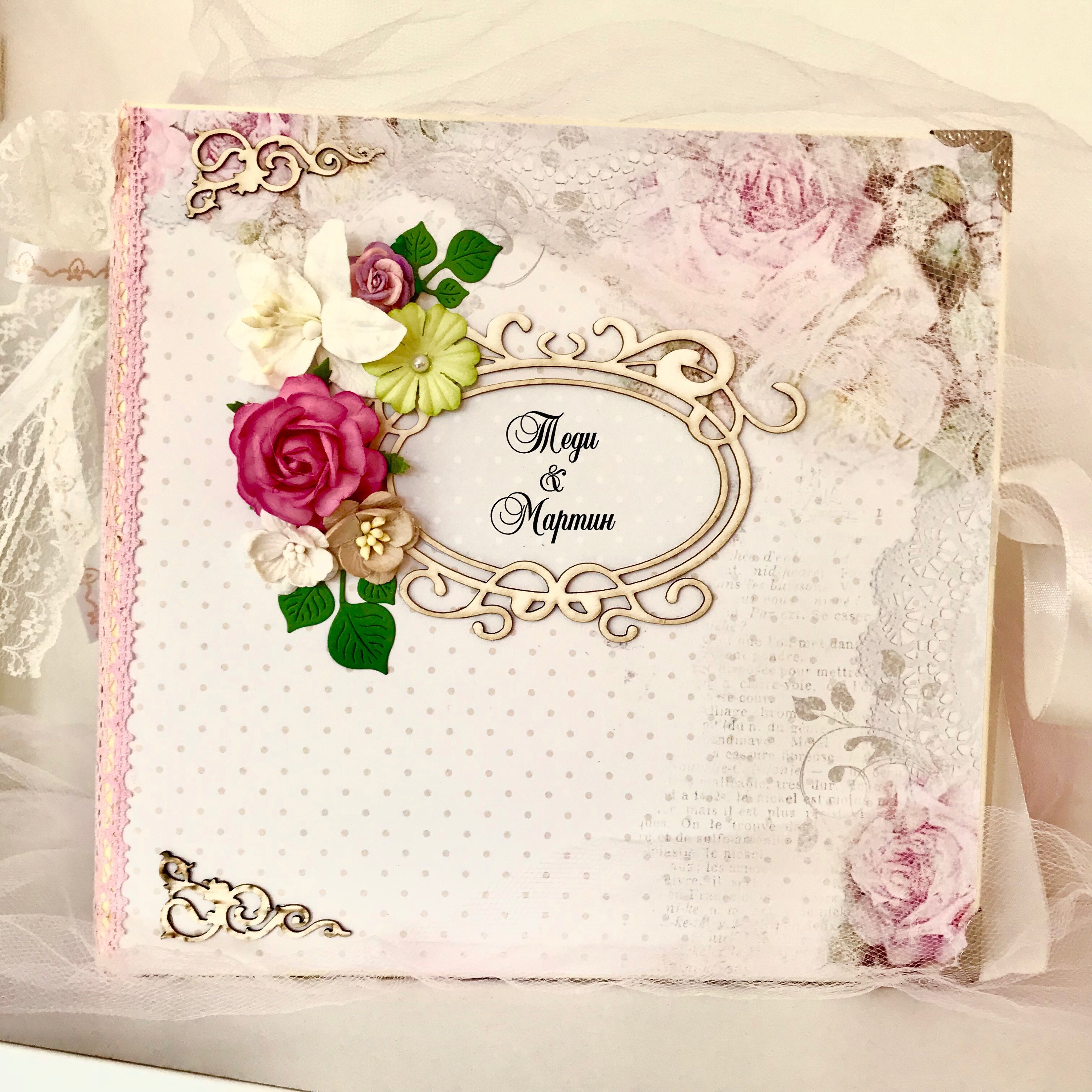 Shabby Personalised Chic PHOTO ALBUM//SCRAPBOOK//MEMORY BOOK Mother Of The Bride