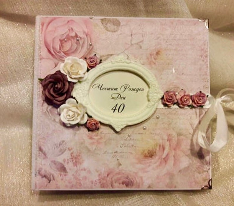 Shabby Personalised Chic PHOTO ALBUM//SCRAPBOOK//MEMORY BOOK Mother Of The Bride