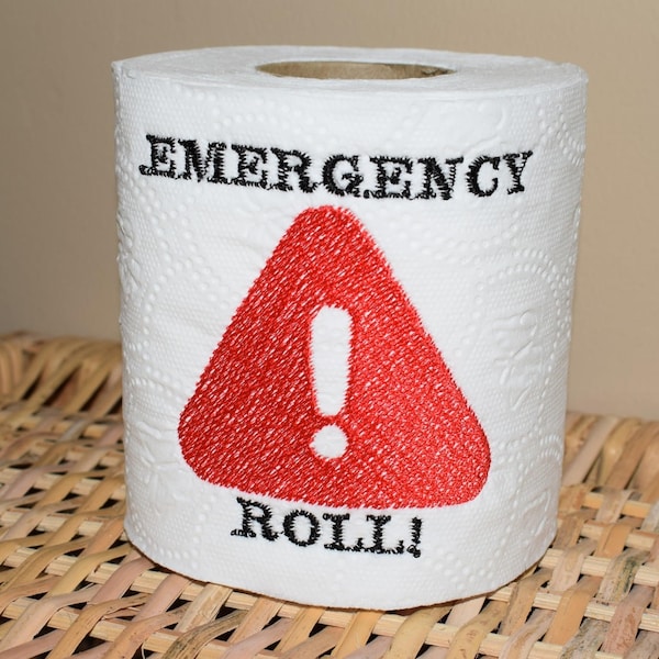 Emergency Roll Toilet Paper Etsy