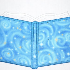 Instant Download: Open Story Book, Reading, Learning Machine Embroidery Applique Design 4 Sizes
