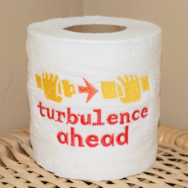 Instant Download: Turbulence Ahead, Plane, Pilot, Fasten Seat Belt, Travel, Toilet Paper Machine Embroidery Design + TP Hooping Instructions