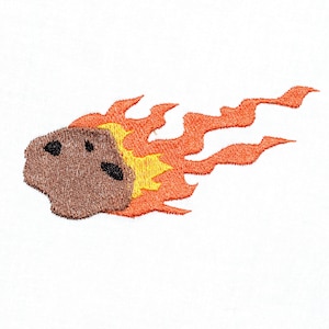 Instant Download: Comet, Asteroid, Meteor, Outer Space, Shooting Star, Machine Embroidery Design 6 Sizes