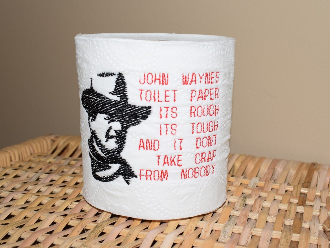 Instant Download Funny John Wayne Western Toilet Paper Etsy