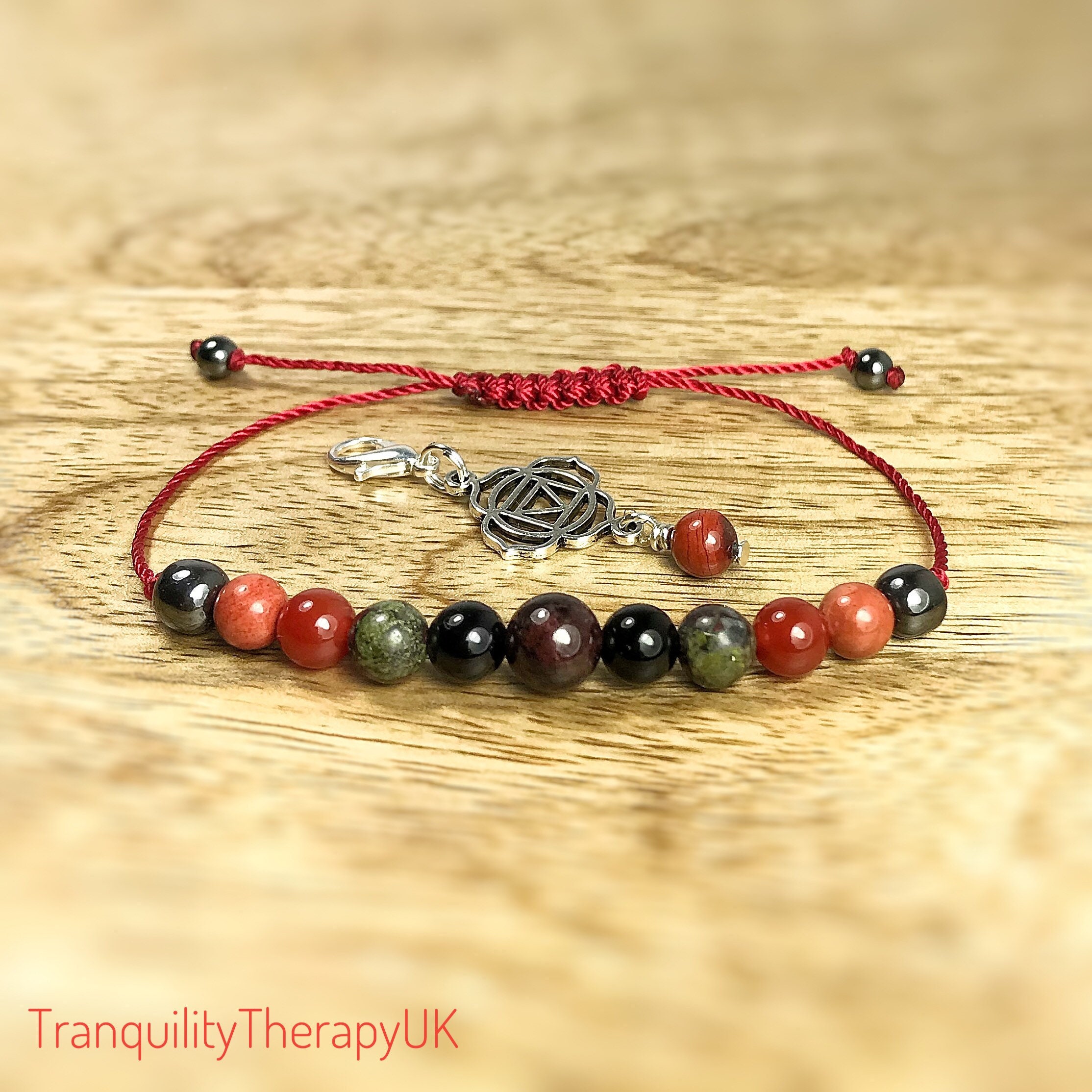 Red chakra bracelet outlet