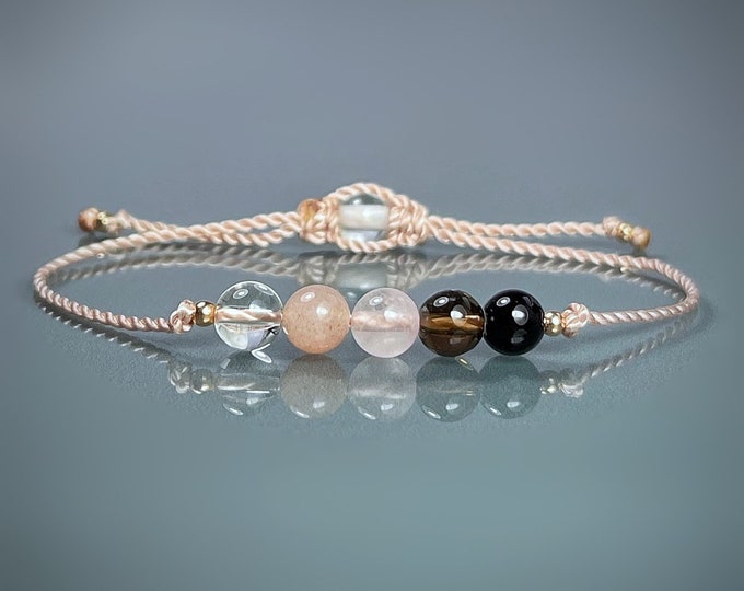 Love, Positivity & Protection Bracelet. Positive Thinking. Disperse Negative Energy. Positive Vibes. Attract Love and Luck. Tourmaline