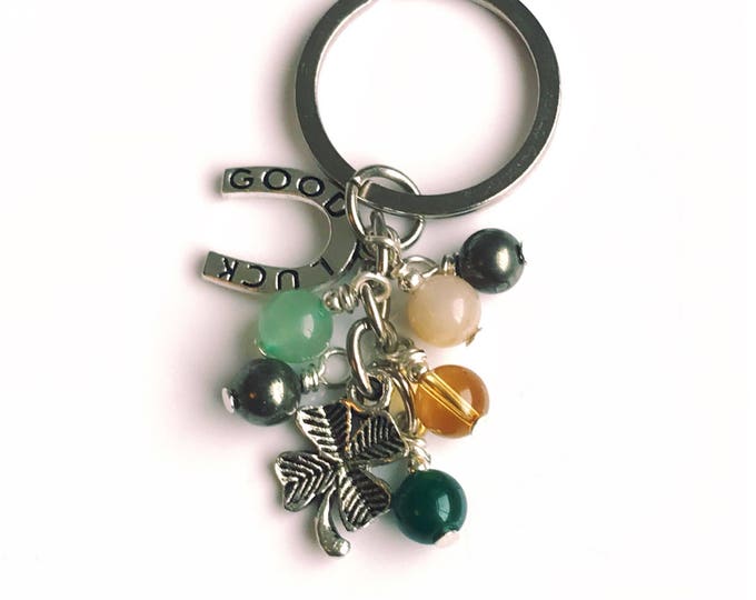 Good Luck, Wealth, Prosperity & Abundance. Protect and Attract. Crystal Healing Therapy. Bag Charm, Bag Clip, Keyring. Lucky Charm.