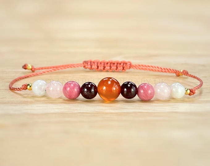 Fertility Crystal Bracelet: Sodalite, Aventurine, Sunstone - Pregnancy Support