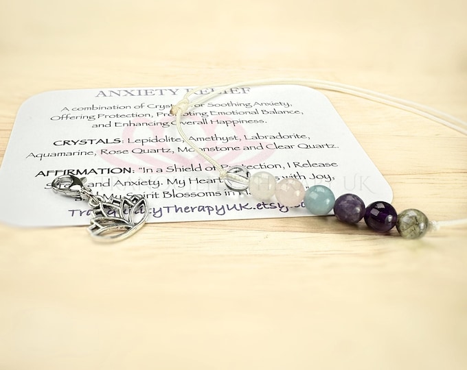 Anxiety Anklet. Emotional Balance. Stress Anklet, Courage, Love, Protection & Happiness. Emotional Balance. Self-Love. Calming Energy.