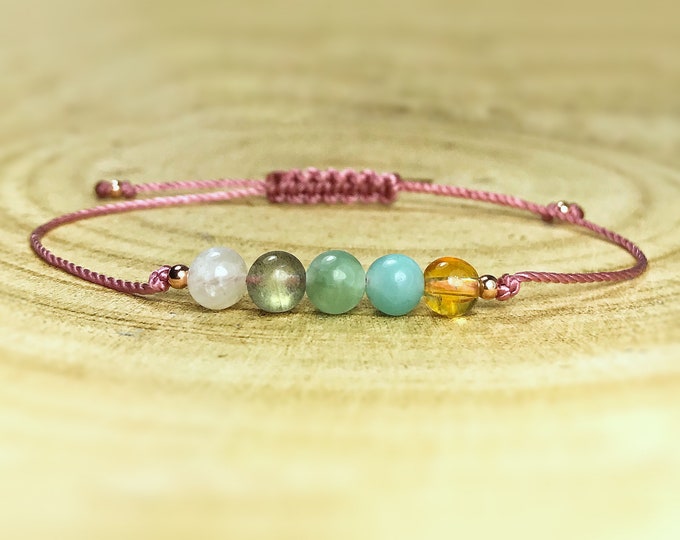 New Beginnings Bracelet. Good Luck and Prosperity. Stone of Magic. Attract Luck. Hope. Success. Abundance and Courage. New Year.