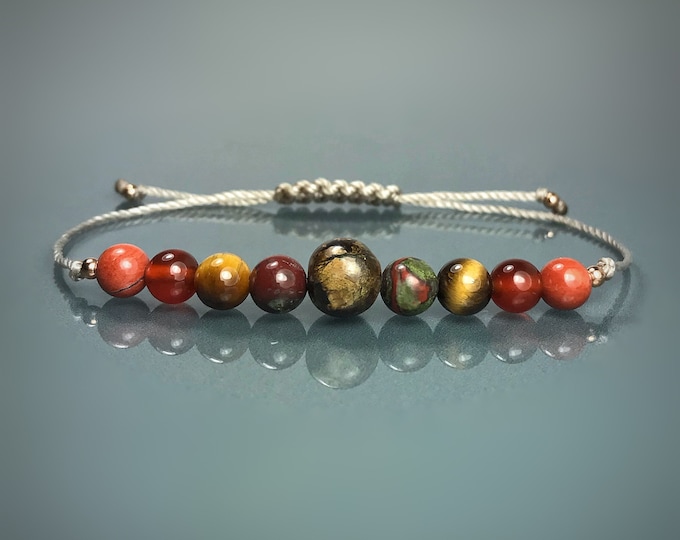 Good Luck, Strength, Courage & Hope Protection Bracelet. Promote Inner and Outer Peace. Personal Power. Confidence. Willpower. Success.