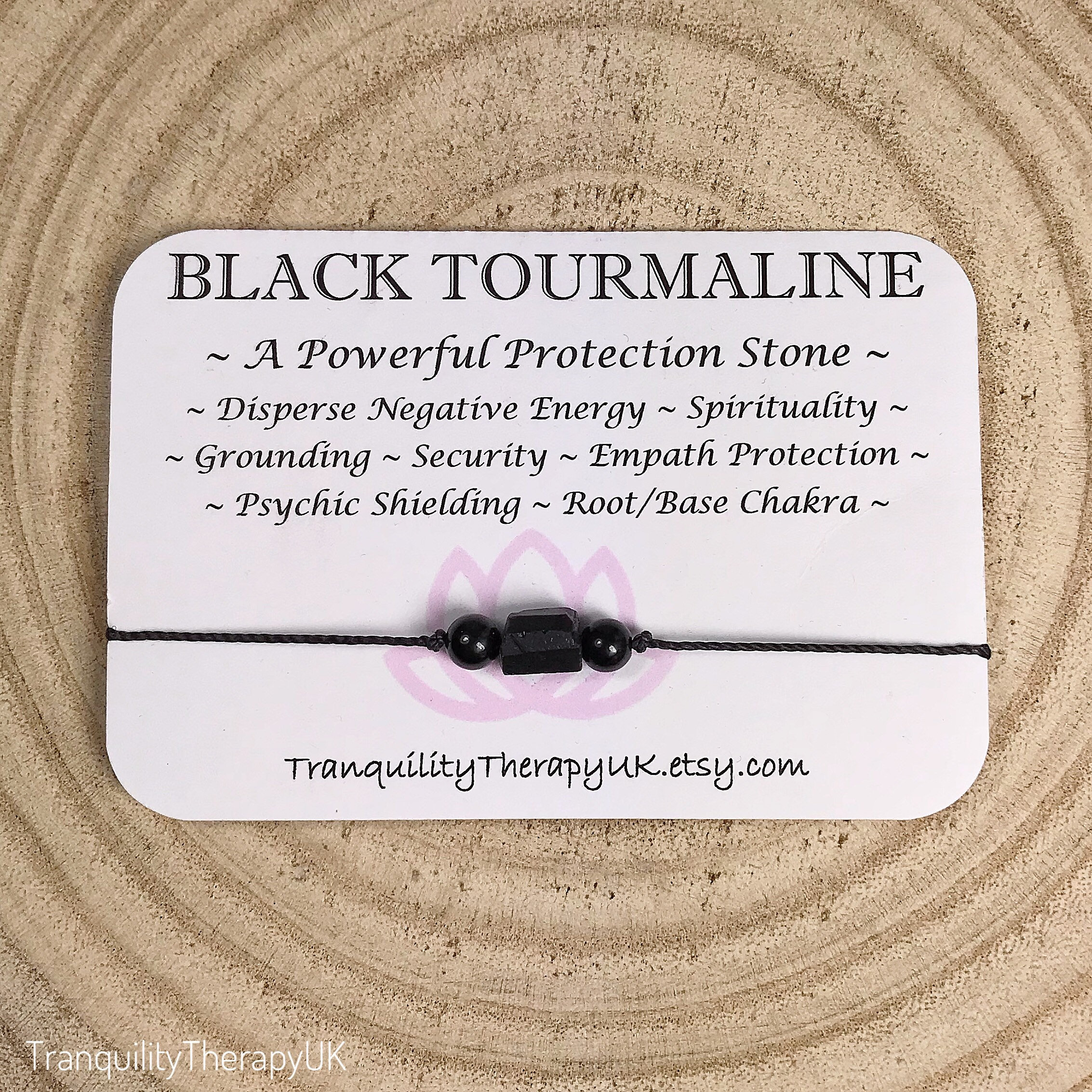 Raw Black Tourmaline AAA Black Tourmaline Bracelet 6mm - Etsy