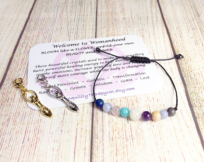 First Moon Cycle Gift. First Period Gift. Menarche Gift. Feminine Energy. Puberty. Calm & Soothe Emotions. Teenager Gift. Confidence.