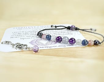 Ultimate Third Eye Chakra Bracelet. Open Up Your Third Eye. Tanzanite, Iolite, Spectrolite, Auralite23, High Vibrational Energy. Intuition