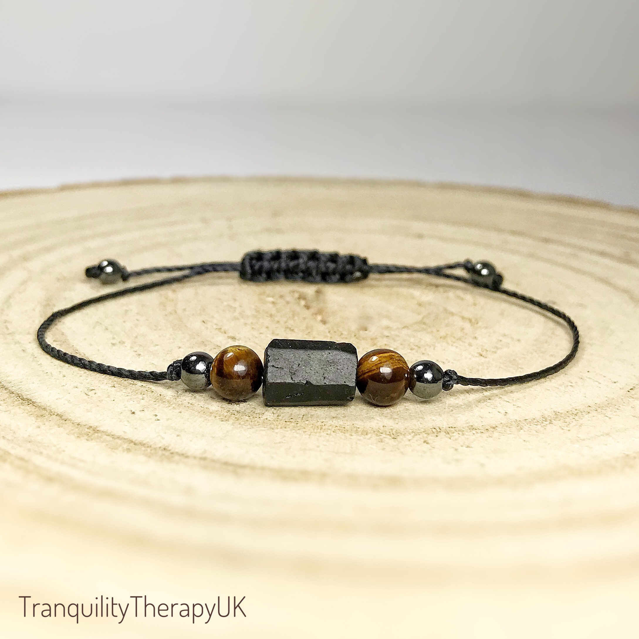 Buy Protection Bracelet With Raw Black Tourmaline. Psychic Online