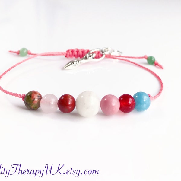 Good Luck Fertility & Pregnancy Support Bracelet. Gifts for Her.  Mum To Be. Commitment. Positivity.