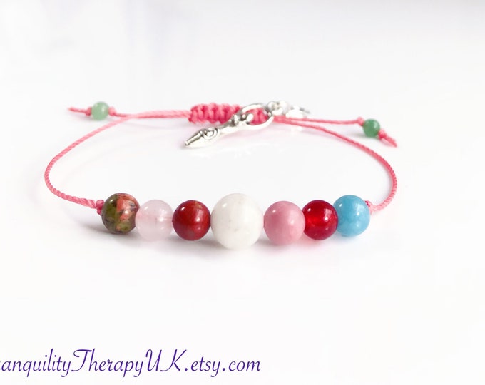 Good Luck Fertility & Pregnancy Support Bracelet. Gifts for Her.  Mum To Be. Commitment. Positivity.